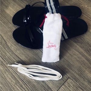 Authentic Louboutin laces white 48”